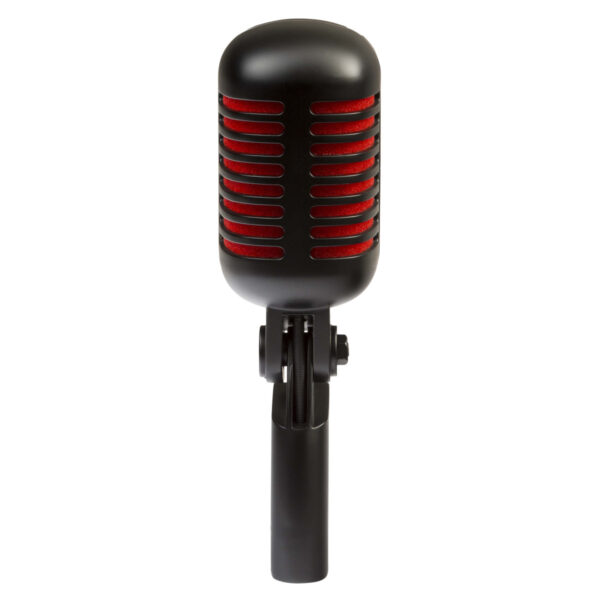 MICROFONO DINAMICO PROFESSIONALE PER VOCE “VINTAGE” - NERO SATINATO E ROSSO - immagine 5
