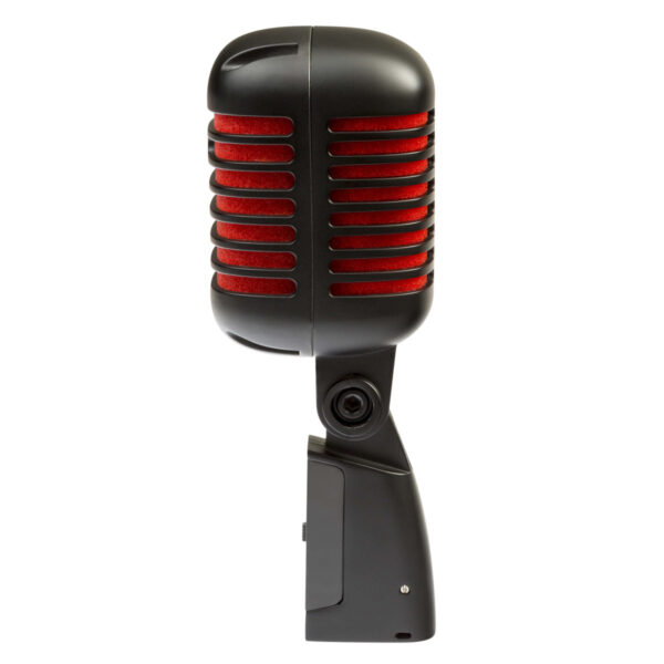 MICROFONO DINAMICO PROFESSIONALE PER VOCE “VINTAGE” - NERO SATINATO E ROSSO - immagine 6