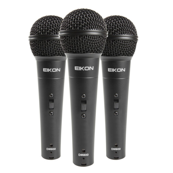 KIT DA 3 MICROFONI DINAMICI PER VOCE