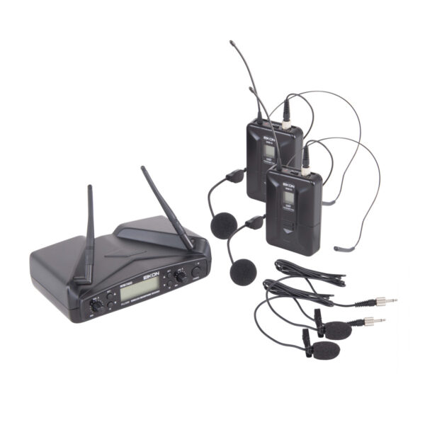 RADIOMICROFONO UHF PLL DOPPIO CANALE– TRASMETTITORE BELT-PACK