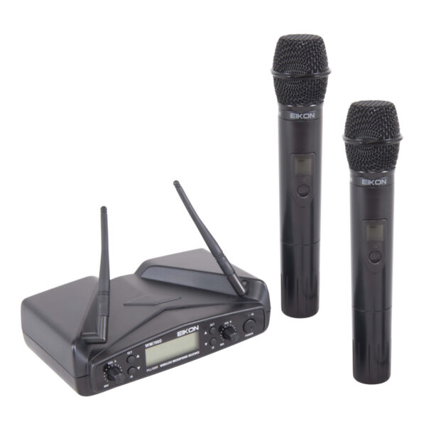 RADIOMICROFONO UHF PLL DOPPIO CANALE – TRASMETTITORE MANUALE