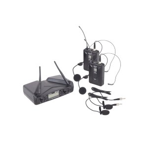 RADIOMICROFONO UHF PLL DOPPIO CANALE– TRASMETTITORE BELT-PACK