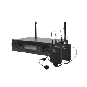 RADIOMICROFONO UHF DOPPIO CANALE– TRASMETTITORE BELT-PACK