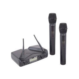 RADIOMICROFONO UHF PLL DOPPIO CANALE – TRASMETTITORE MANUALE