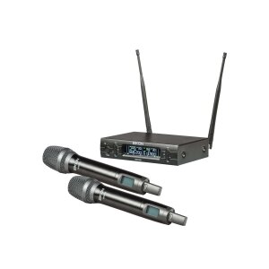 RADIOMICROFONO PROFESSIONALE UHF DIVERSITY CON DOPPIO TRASMETTITORE PALMARE