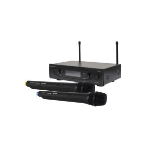 RADIOMICROFONO UHF DOPPIO CANALE – TRASMETTITORE MANUALE