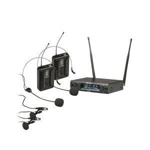 RADIOMICROFONO PROFESSIONALE UHF DIVERSITY CON DOPPIO TRASMETTITORE BODYPACK